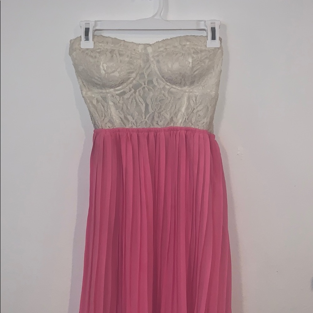 Strapless summer dress